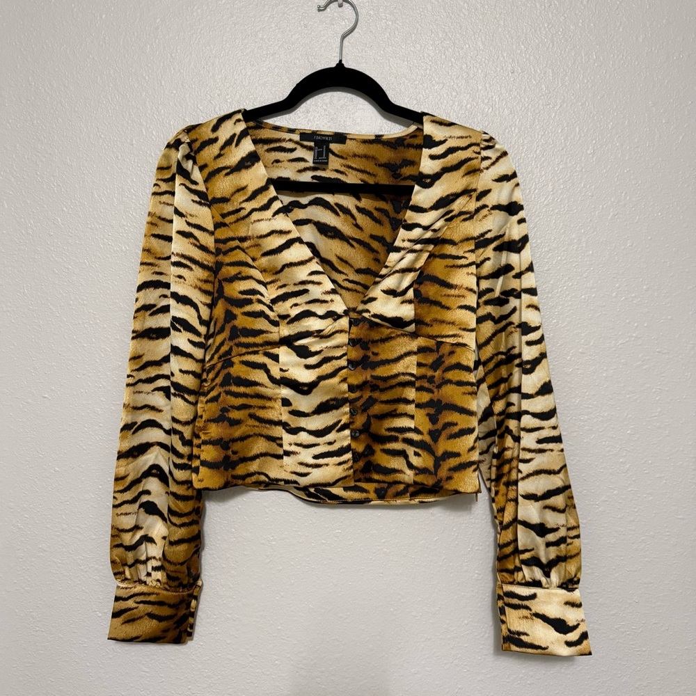 Tiger print top
